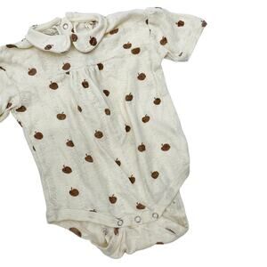 Kate Quinn Cream Pumpkin Onesie Bodysuit